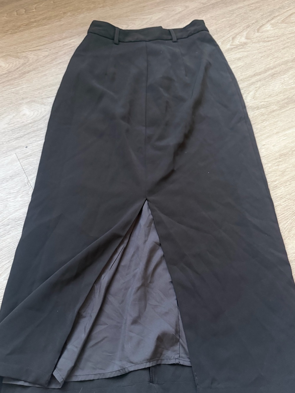 SHOWPO. ALANNA MIDI SKIRT High Waisted Back Split Pencil Skirt In brown size 2 - Picture 4 of 5
